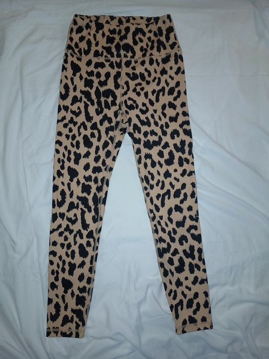 ALLFENIX Pants - Allfenix Leopard Print Leggings - Tan & Black